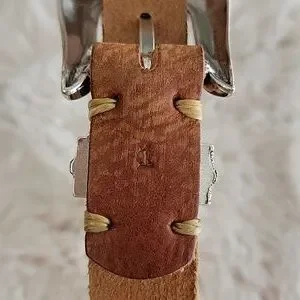Stillwater Double Buckle Belt Tan Leather sz26  Bin7 stillwater | Accessories | Stillwater Double Buckle Belt Tan  main image 4